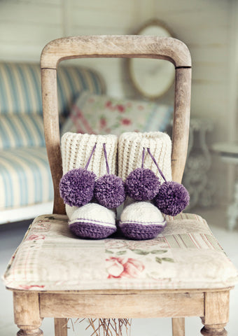 Crochet Slipper Boots in Deramores Vintage Chunky (2008)