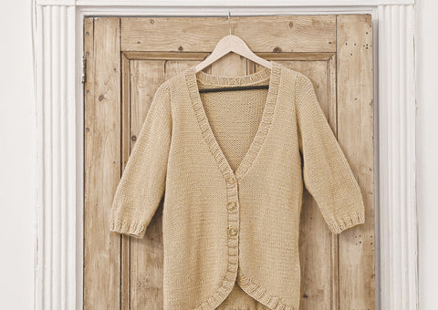 Dip Hem Jacket in Deramores Vintage Chunky (2010)