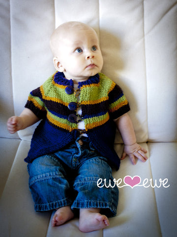 Adoracole Baby Cardigan and Hat in Ewe Wooly Worsted (205)