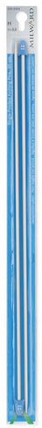 Milward Single Point Knitting Needles (Aluminium) - 35cm (Pair)