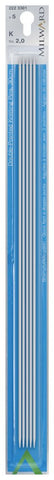 Milward Double Point Knitting Needles (Aluminium) - 30cm (set of 5)