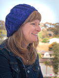 Casual Cable Slouch Hat in Ewe Wooly Worsted (222)