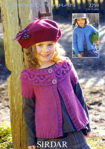 Cardigan in Sirdar Supersoft Aran (2259)