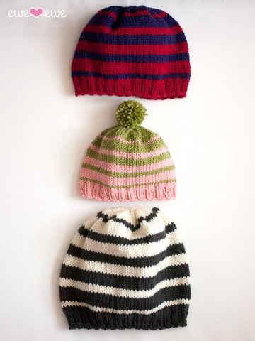 Family of Hats in Ewe Wooly Worsted (233)