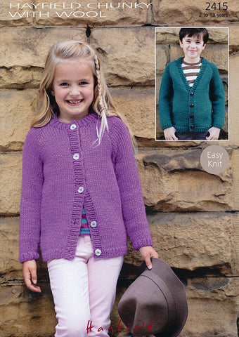Cardigans in Hayfield Chunky (2415)