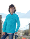 Boys Cable Sweaters in Sirdar Supersoft Aran (2454)
