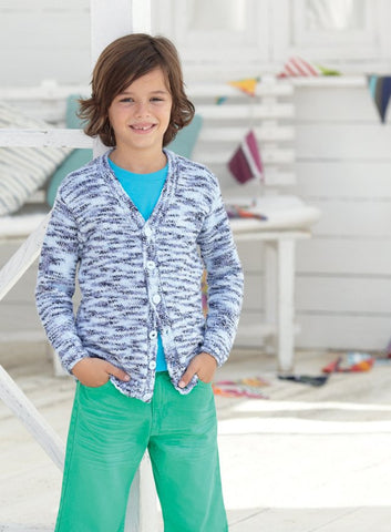 Boys Cardigans in Sirdar Snuggly Jolly (2459)