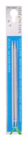 Milward Straight Cable Needles - 12.7cm