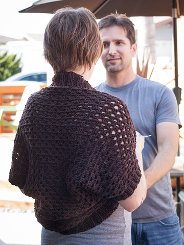 Show Off Shrug in Ewe Wooly Worsted (252)