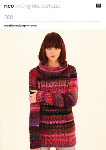 Raglan Tunic and Raglan Sweater in Rico Design Creative Melange Chunky (268)