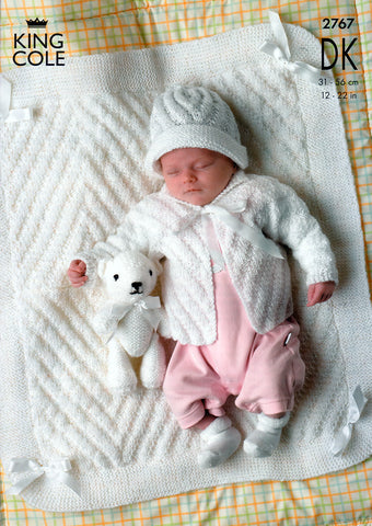 Jackets, Hat and Blanket in King Cole DK (2767)