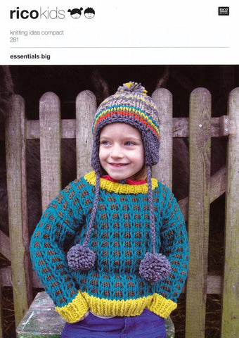 Jumper, Hat & Scarf in Rico Design Essentials Big (281)