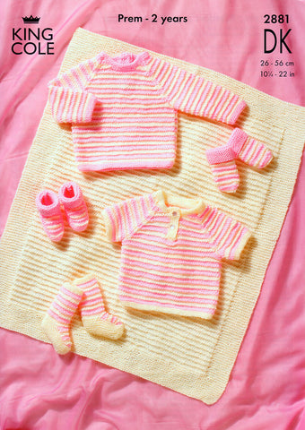 Sweaters, Blanket and Accessories in King Cole DK (2881)