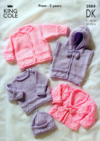Sweater, Hoody & Cardigans in King Cole Baby DK (2884)
