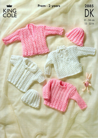 Cardigans, Sweater and Hat in King Cole DK (2885)