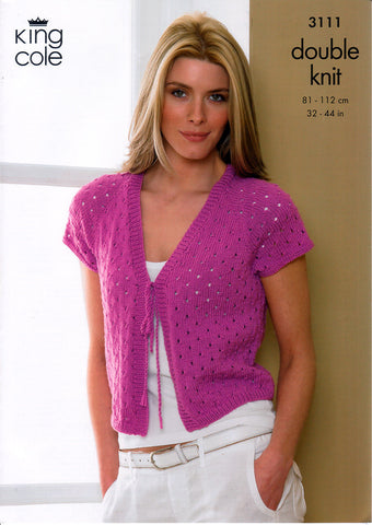 Bolero & Cardigan in King Cole Smooth DK (3111)