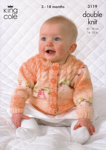 Sweater, Cardigan, Hat and Scarf in King Cole Splash DK (3119)