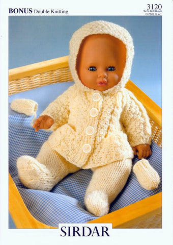 Doll's Outfit in Hayfield Baby Bonus DK (3120)