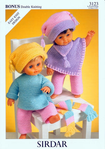 Doll's Outfit in Hayfield Baby Bonus DK (3123)