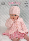 Coat, Dress, Sweater and Hat in King Cole Comfort Aran (3136)
