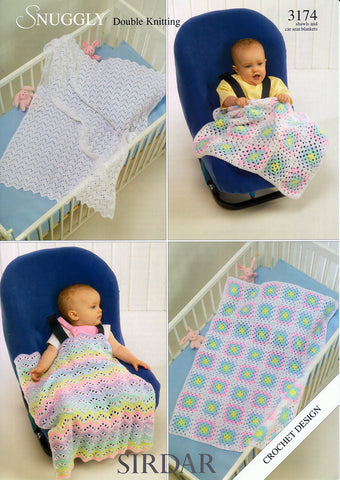 Blankets and Shawls in Sirdar Snuggly DK (3174)