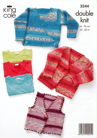 Cardigans in King Cole Splash DK (3244)