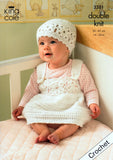 Cardigan, Waistcoat, Pinafore Dress & Hat in King Cole Comfort DK (3251)