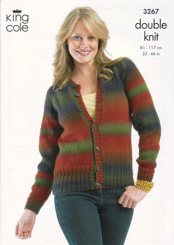 Sweater and Cardigan in King Cole Riot DK (3267)
