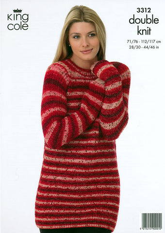 Sweater & Jacket in King Cole Splash DK (3312)