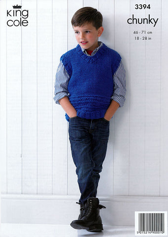 Sweater & Tank Top in King Cole Comfort Chunky (3394)