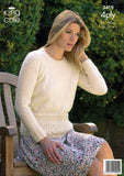 Cardigan & Sweater in King Cole 4 Ply (3419)