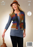 Cardigan and Waistcoat in King Cole Riot DK (3480)
