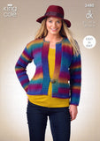 Cardigan and Waistcoat in King Cole Riot DK (3480)