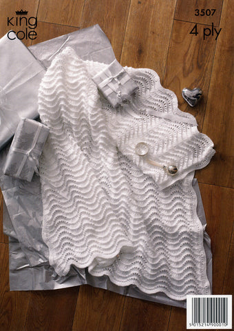 Shawls in King Cole DK or King Cole 4 Ply (3507)