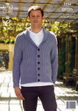 Cardigans in King Cole Aran (3534)