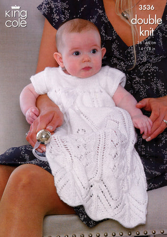 Christening Set in King Cole Comfort DK (3536)