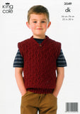 Boy's Sweater and Slipover in King Cole DK (3549)
