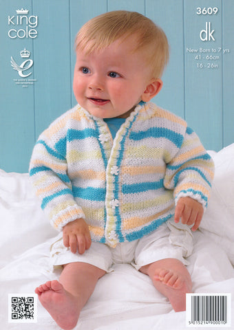 Cardigans in King Cole Splash DK (3609)
