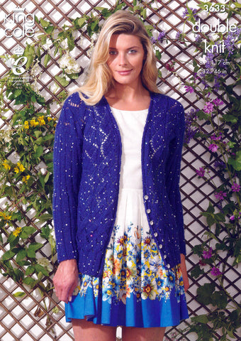 Cardigan and Sweater in King Cole Galaxy DK (3633)