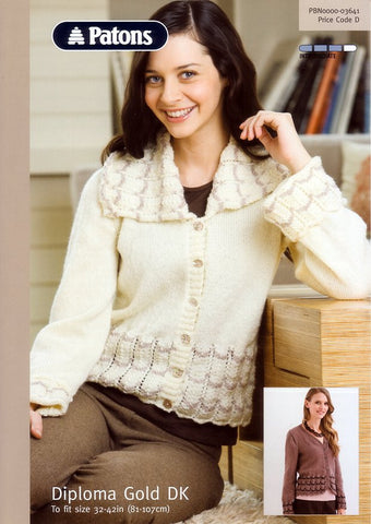 Lace Edged Jacket and Cardigan in Patons Diploma Gold DK (3641)