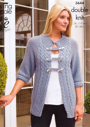 Cardigan and Sweater in King Cole Baby Alpaca DK (3644)