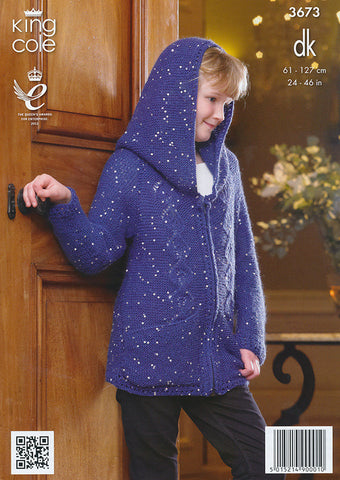 Hoodie and Sweater in King Cole Galaxy DK (3673)