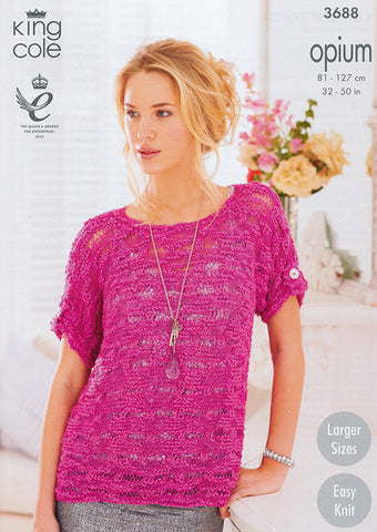 Ladies' Tops in King Cole Opium (3688)