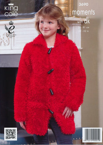 Jacket and Coat in King Cole Moments with DK (3690)