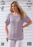 Cardigan and Top in King Cole Bamboo Cotton DK (3691)