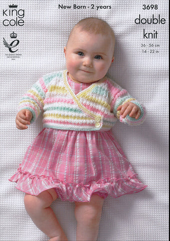 Cardigan, Jacket and Waistcoat in King Cole DK (3698)