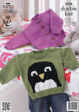 Cardigan and Sweater in King Cole Pricewise DK (3708)