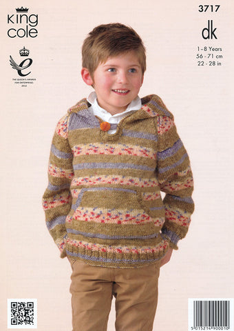 Hoodies in King Cole Splash DK (3717)