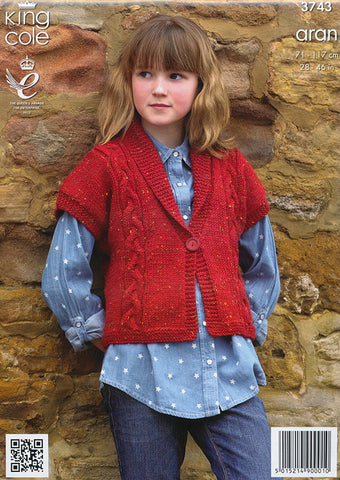 Jackets in King Cole Fashion Aran (3743)