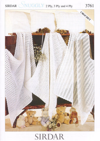 Blankets and Pillowcases in Sirdar 2 Ply, 3 Ply and 4 Ply (3761)